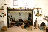 St-Paul de Fenouillet - Une des pièces de la ferme transformée maintenant en musée.Reconstitution de la pièce d'habitation.