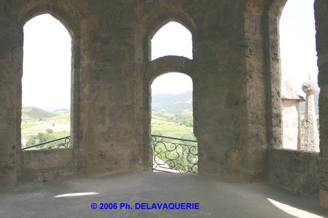 St-Paul de Fenouillet - Intérieur du clocher. Par temps clair la vue sur le paysage environnant est magnifique.