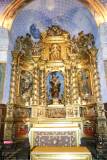 Eglise Saint Julien - Sainte Baselisse de Vina - Chapelle Notre-Dame du Rosaire : Retable baroque du XVIIIe.