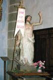 Eglise Saint Julien - Sainte Baselisse de Vina - Statue.