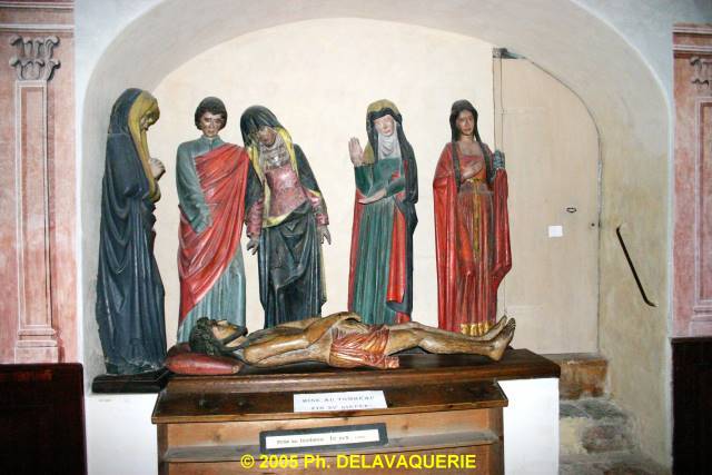 Eglise Saint Julien - Sainte Baselisse de Vina - Mise au tombeau du XVe.