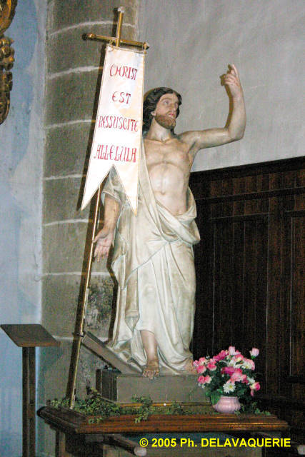 Eglise Saint Julien - Sainte Baselisse de Vina - Statue.