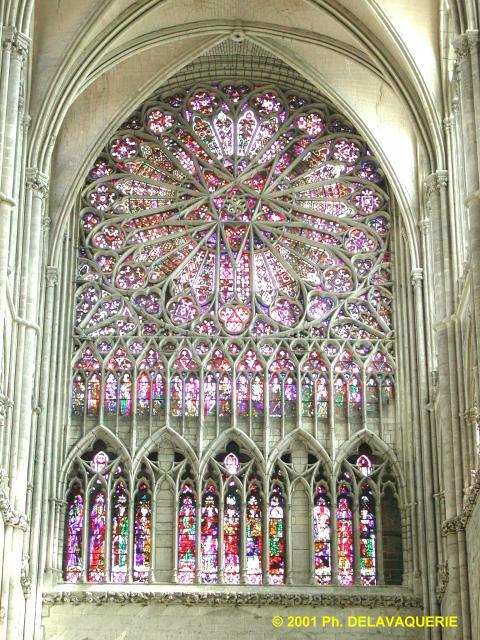 Cathédrale Notre-Dame d'Amiens - Rose du transept Nord