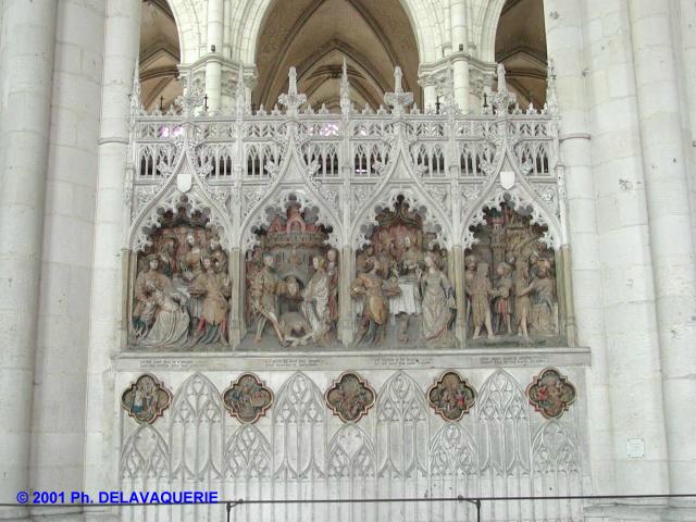 Cathédrale Notre-Dame d'Amiens - Haut relief de saint Jean-Baptiste