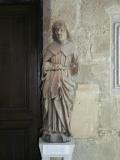 Abbaye de Royaumont - Sacristie : Saint (chêne sculpté - Picardie fin du XVe - début du XVIe siècle).