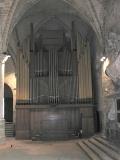 Abbaye de Royaumont - Réfectoire des moines : Orgue servant aux concerts organisés par la Fondation Royaumont.